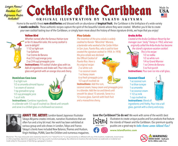 Cocktails of the Caribbean 1000 Piece Jigsaw Puzzle