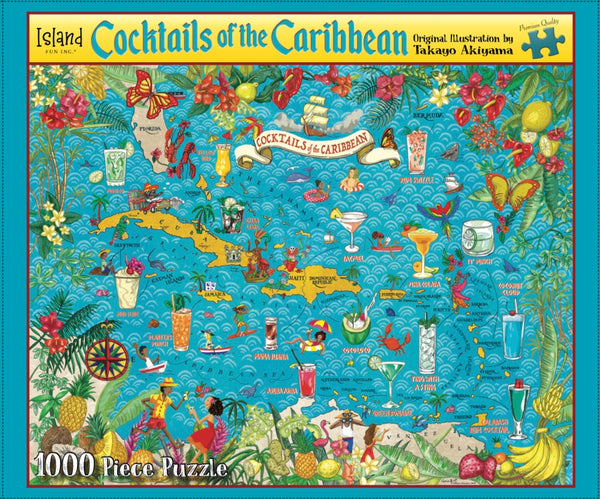 Cocktails of the Caribbean 1000 Piece Jigsaw Puzzle
